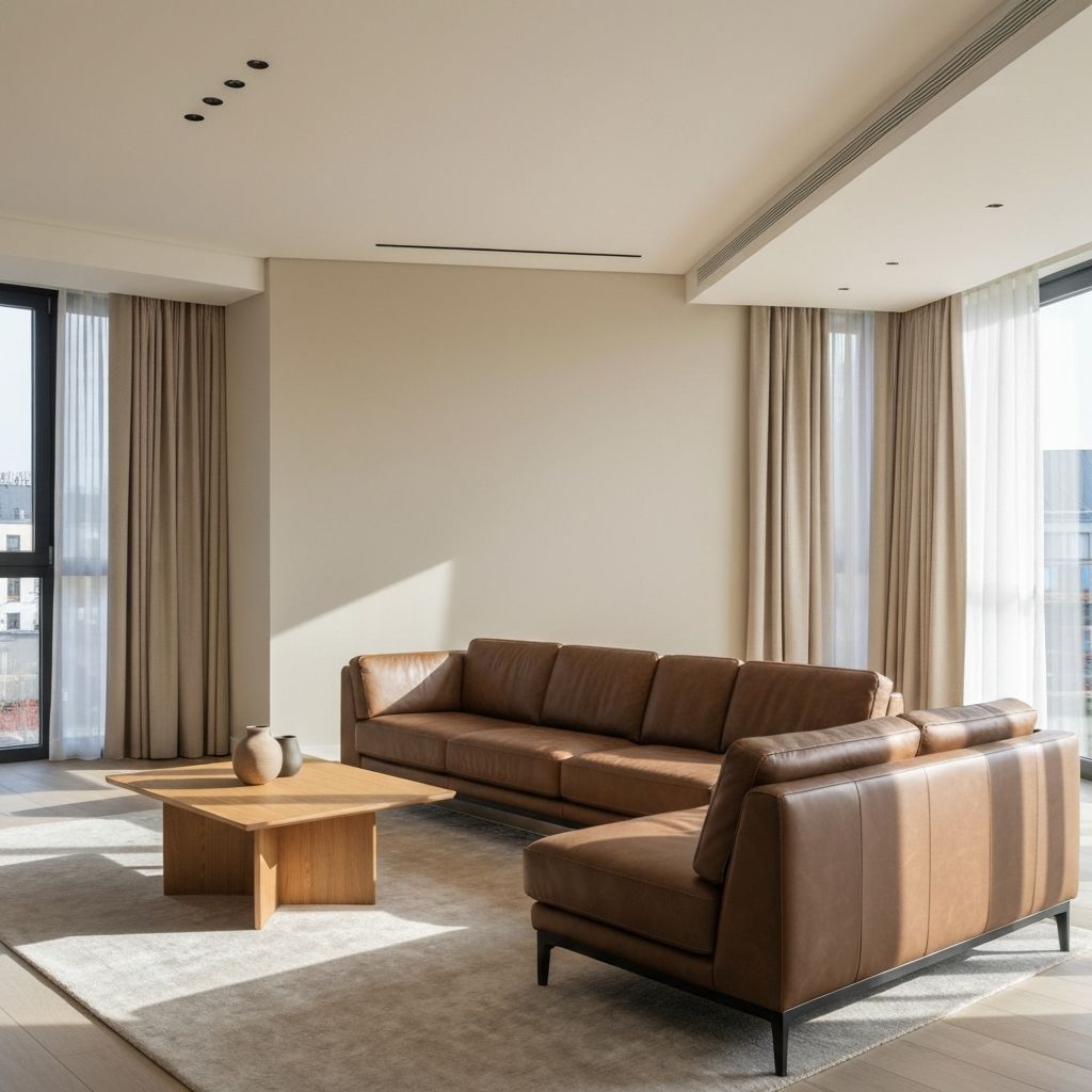 Modern furnished living room